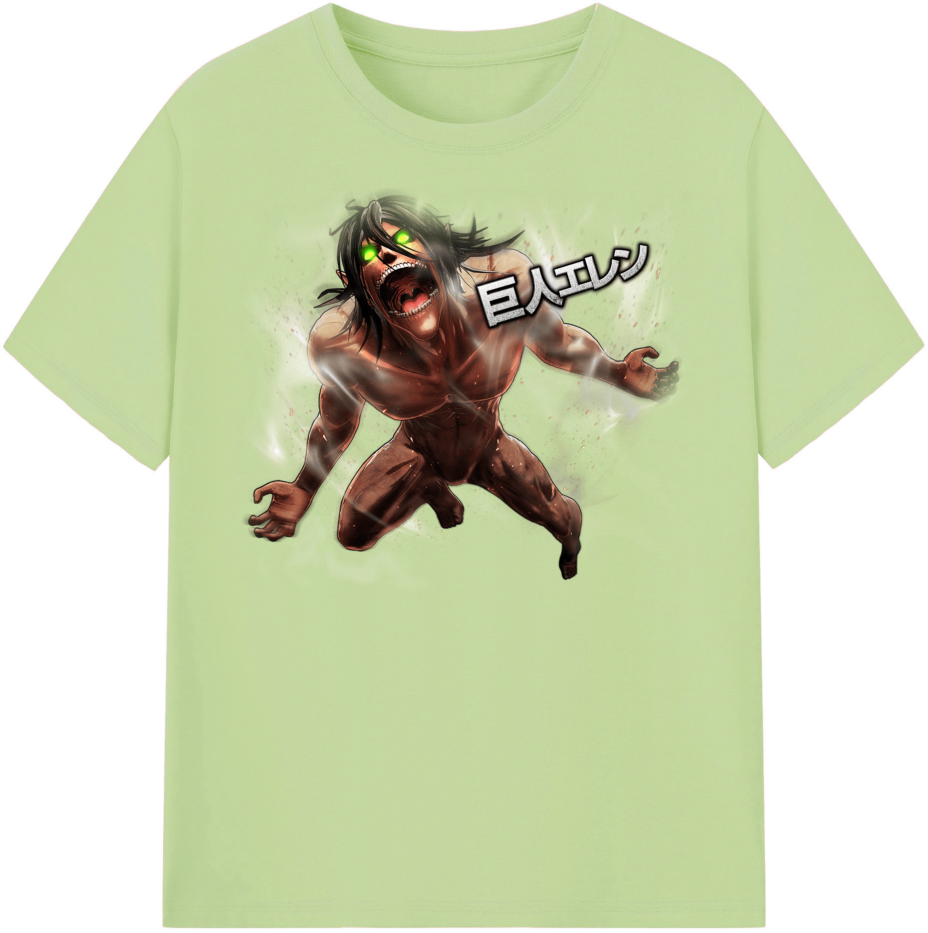 （画像用） 進撃の巨人 Attack on Titan 綿100％半袖Tシャツ（フロントプリント）
